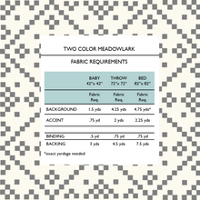 Load image into Gallery viewer, Meadowlark Quilt Pattern