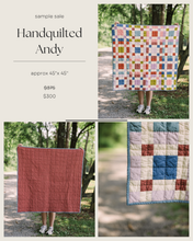 Load image into Gallery viewer, Handquilted Andy Quilt
