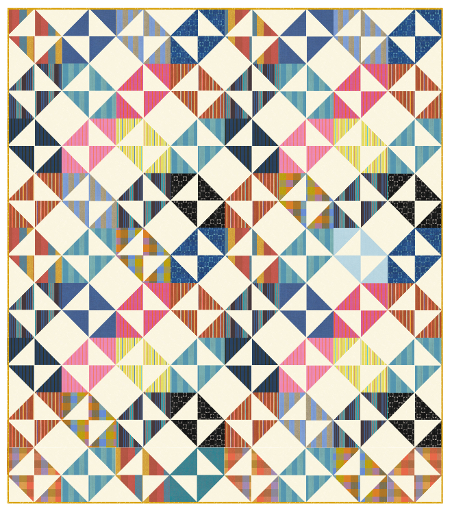 Ramona Layer Cake Quilt Kit - Warp & Weft x Bella Solids