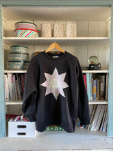 Load image into Gallery viewer, Signature Series Vintage Floral Star Quilt Block Sweatshirt-medium
