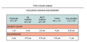 Gables Quilt Pattern  |   Paper Pattern