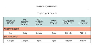 Gables Quilt Pattern  |   Paper Pattern