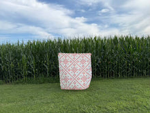 Load image into Gallery viewer, Warm Red Warp and Weft Meadowlark Throw Quilt Kit
