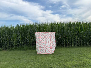 Warm Red Warp and Weft Meadowlark Throw Quilt Kit