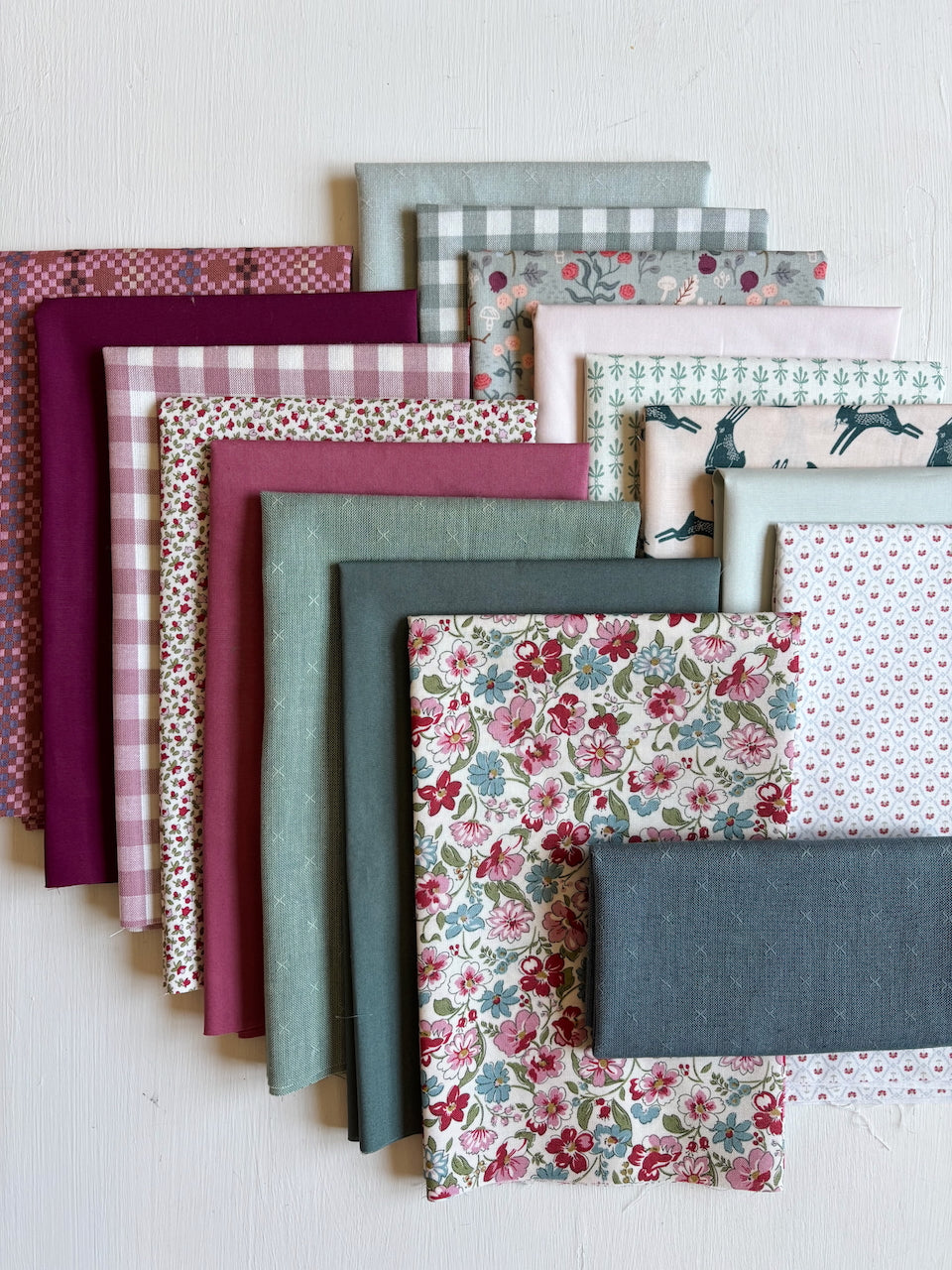 Lavender and Sage Courthouse Steps Quilt Kit
