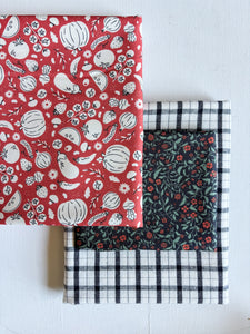 Red Veggie Patch Wholecloth Quilt Kit