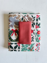 Load image into Gallery viewer, Rifle Paper Christmas Ramona Backing and Binding - Holiday Tapestry &amp; Vintage Red
