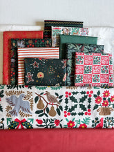 Load image into Gallery viewer, Rifle Paper Christmas Ramona Backing and Binding - Holiday Tapestry &amp; Vintage Red
