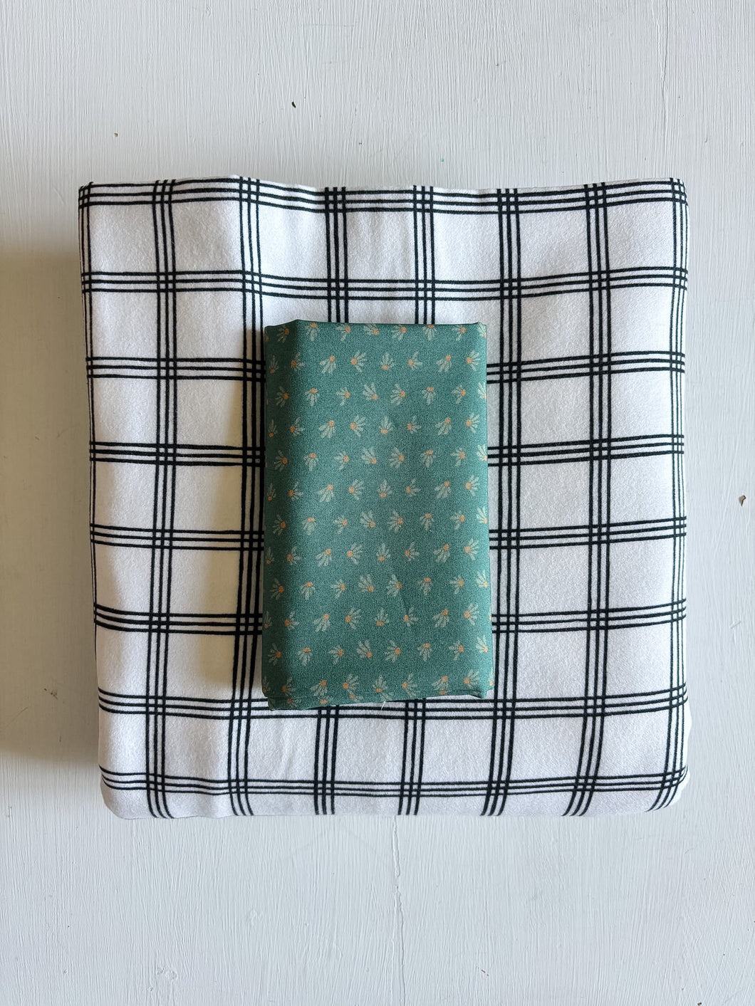 Pumpkin & Mulberry Ramona Backing and Binding - Flannel + Coneflowers