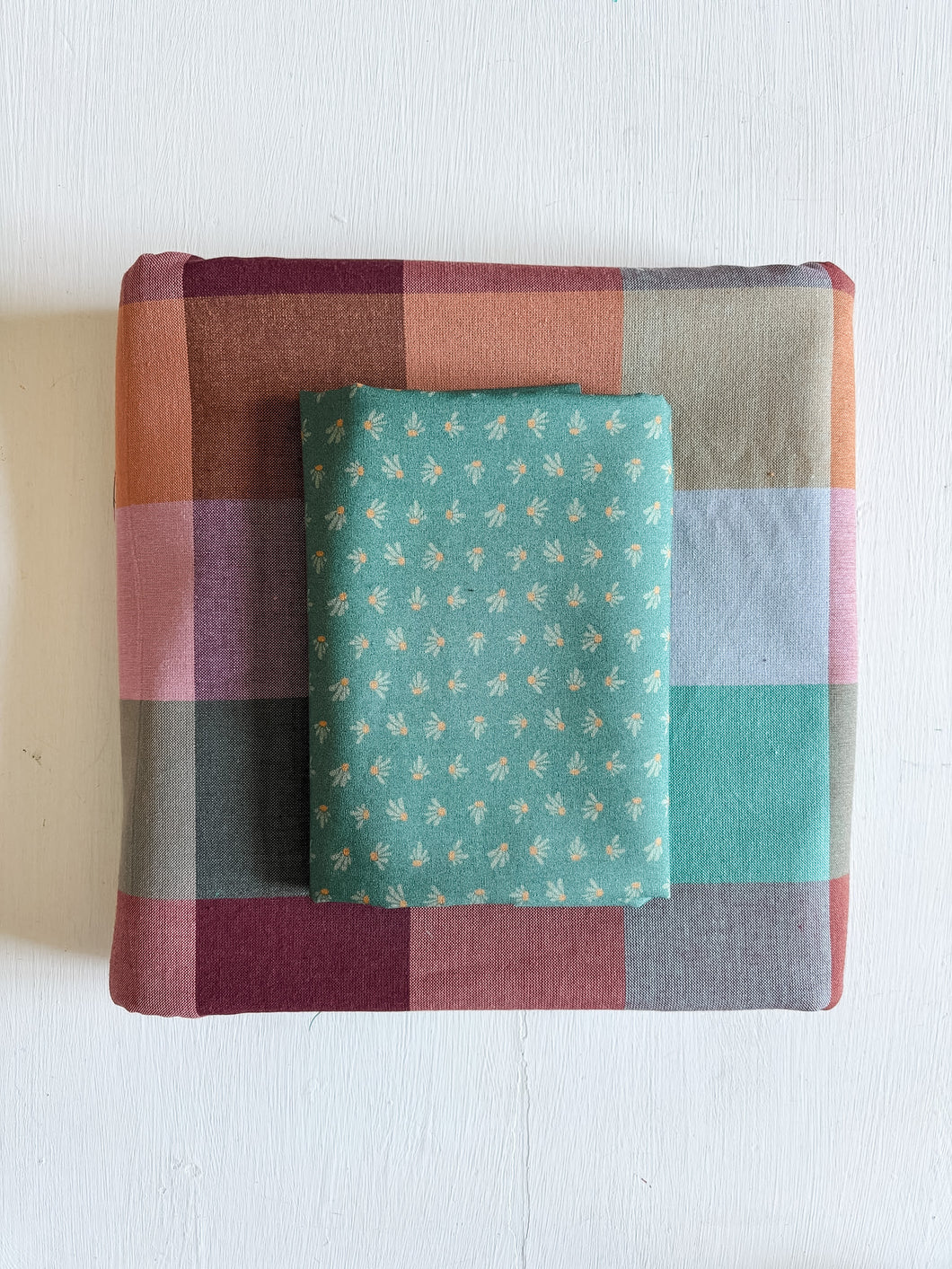 Pumpkin & Mulberry Backing and Binding - Fableism + Coneflowers