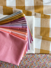 Load image into Gallery viewer, Gertrude Cover Quilt Backing + Binding - Camp Gingham + Tilda Wallflower
