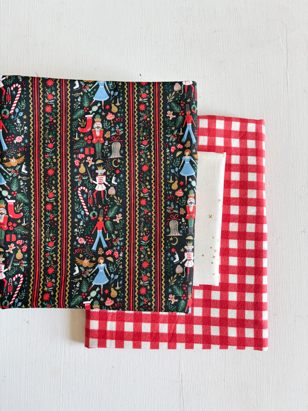 Classic Nutcracker Christmas Wholecloth Quilt Kit