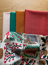Load image into Gallery viewer, Christmas Madeline Square Throw Quilt Kit

