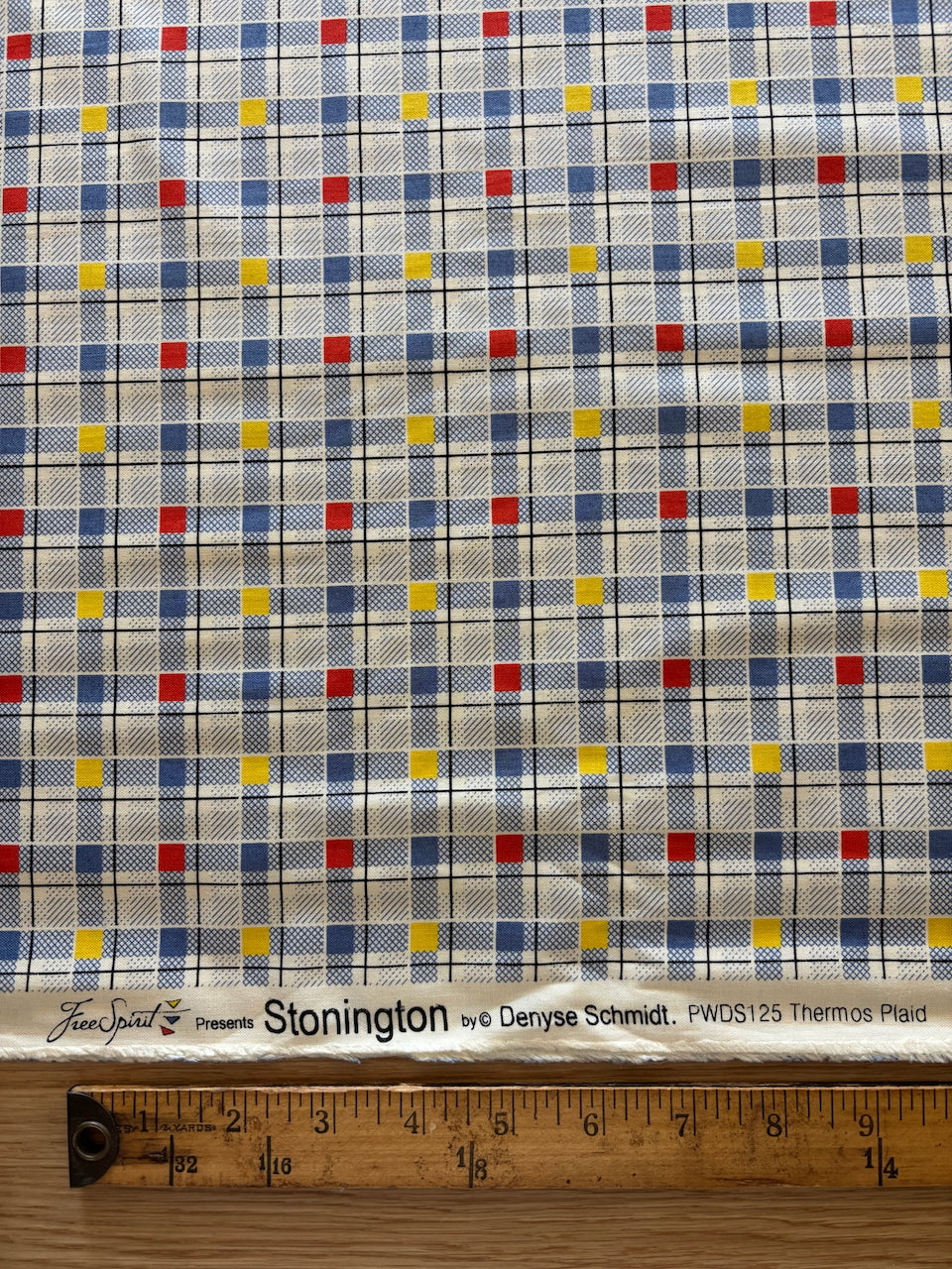 Vintage Fabric / Free Spirit / Denyse Schmidt / Thermos Plaid