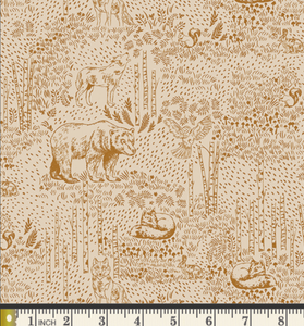 AGF Awaken Forest Acorn Flannel Quilt Backing