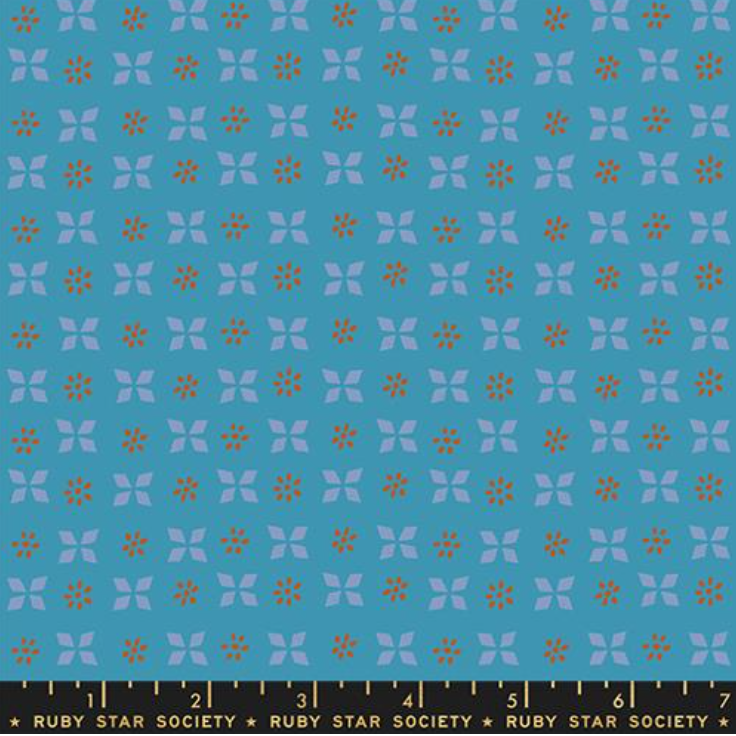 Ruby Star Society-Sugar Maple Block Print in Vintage Blue