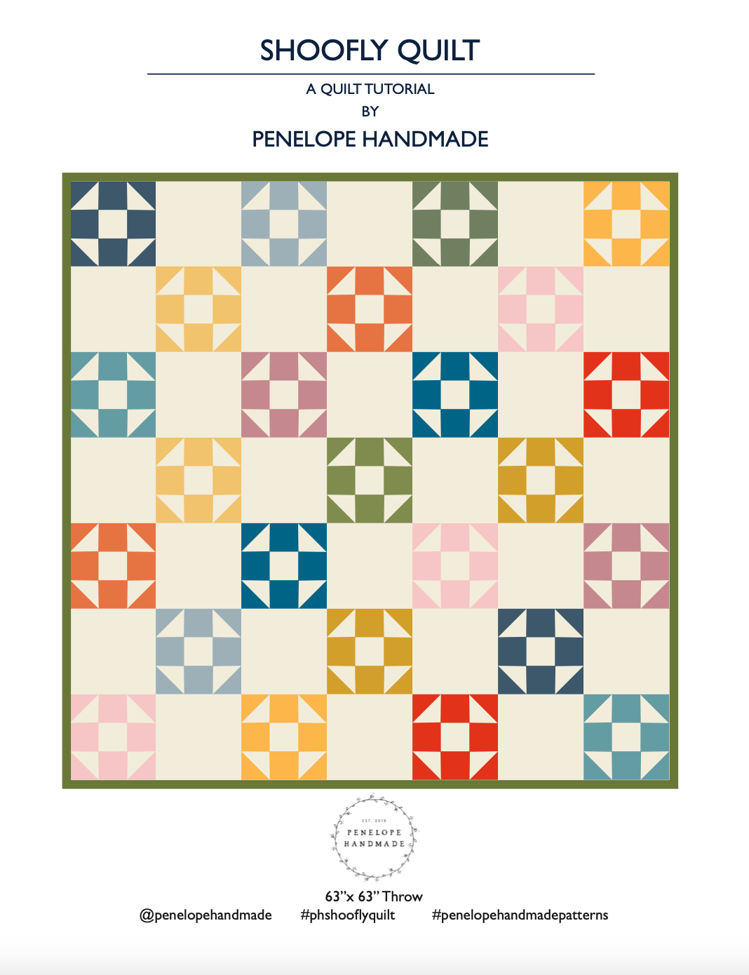 Shoofly Quilt Pattern Penelope Handmade Shop