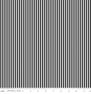 1/8" Black and White Stripe | Riley Blake