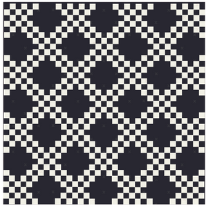 Black and White Double Irish Chain