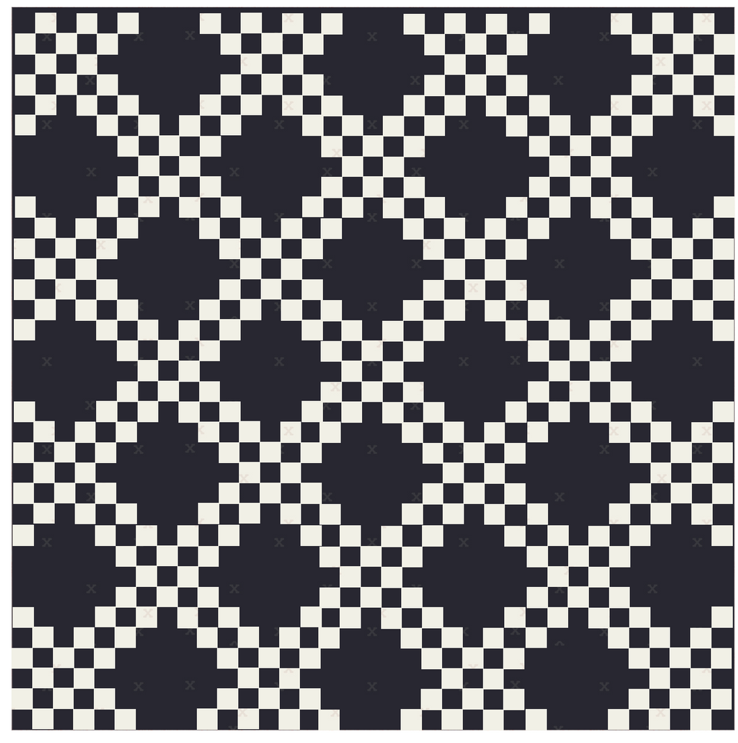 Black and White Double Irish Chain