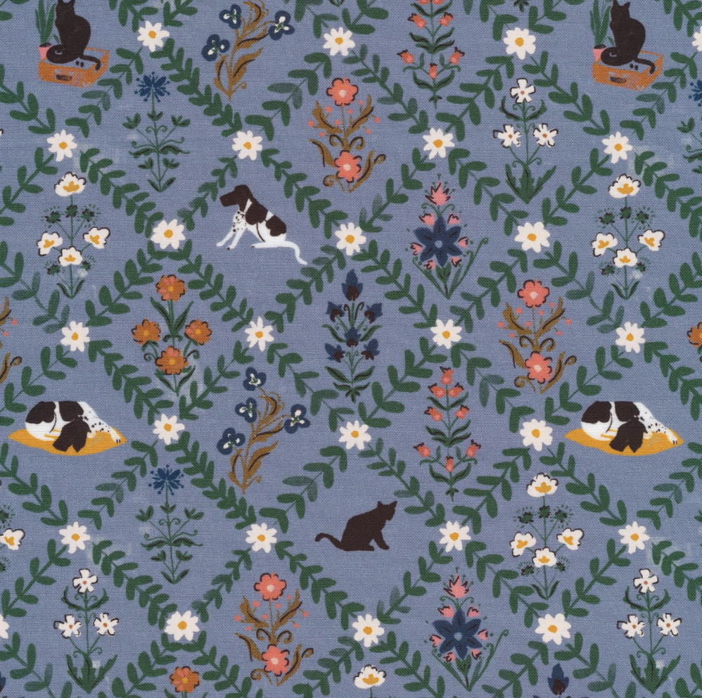 Cloud 9 / Sanctuary / Blue Floral Tiles