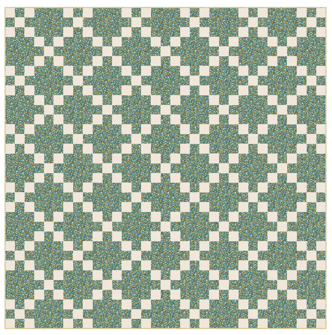 Morning Meadow Irish Chain Quilt Kit