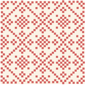 Warm Red Warp and Weft Meadowlark Throw Quilt Kit