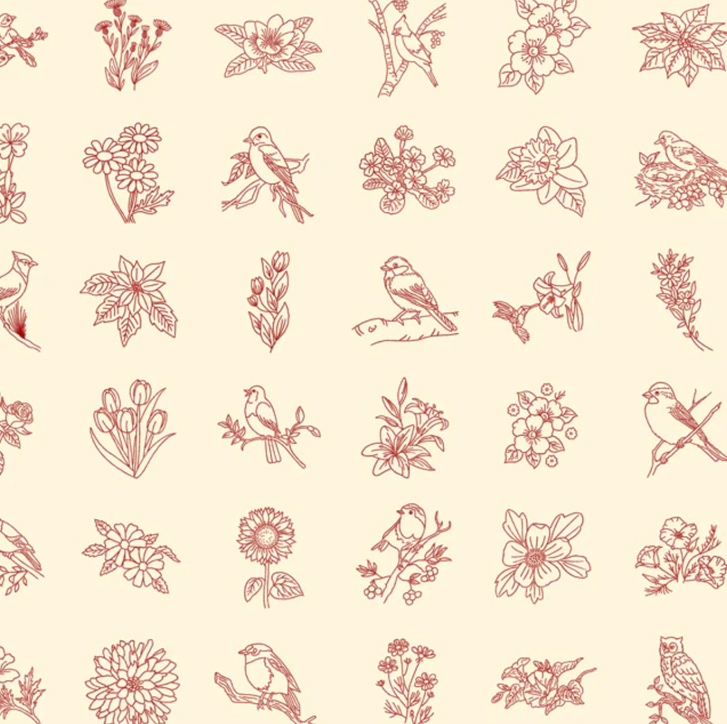 Moda | Primitive Gatherings | Redwork Gatherings