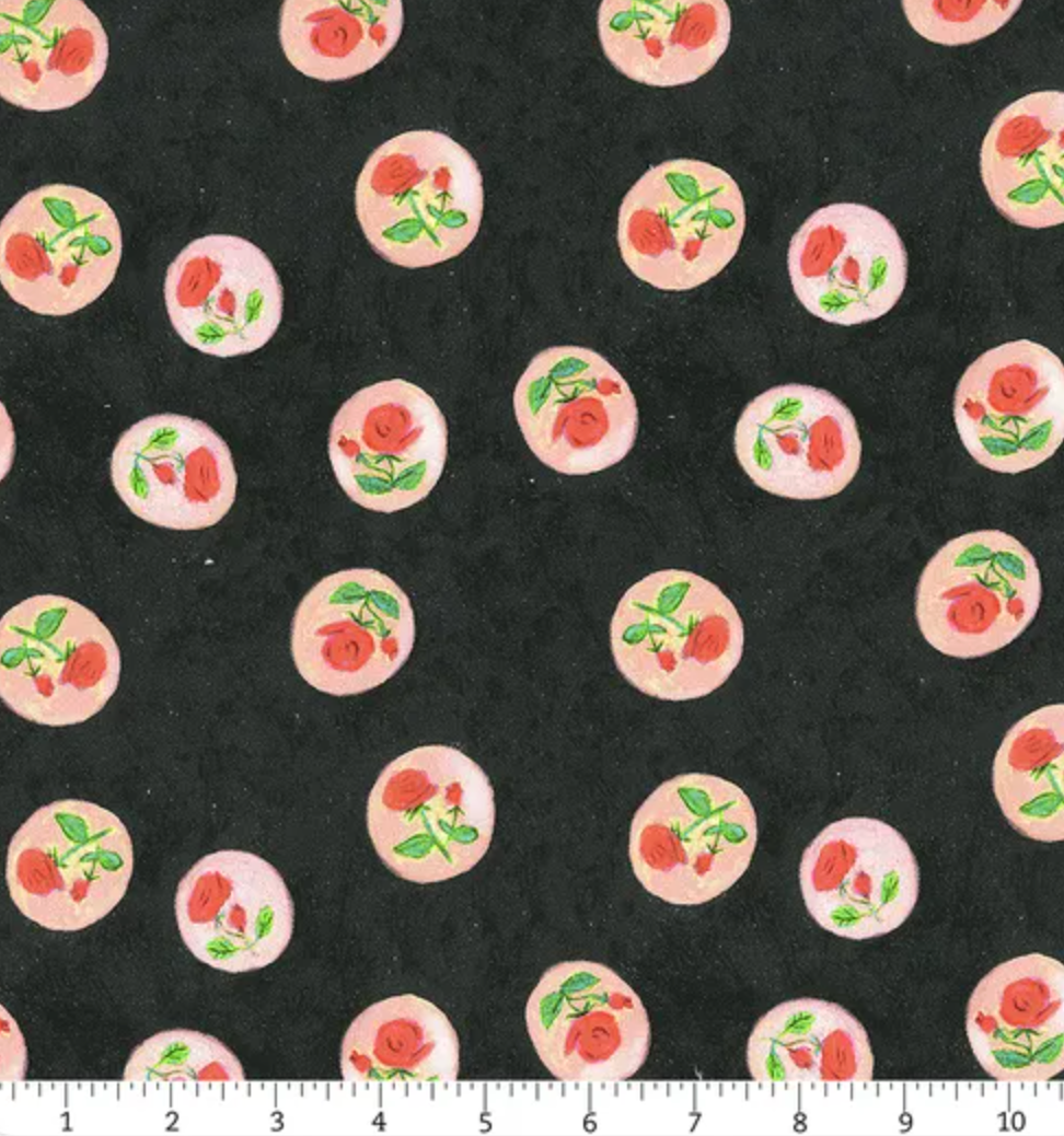 Windham Heather Ross By Hand Night Rose Cameo