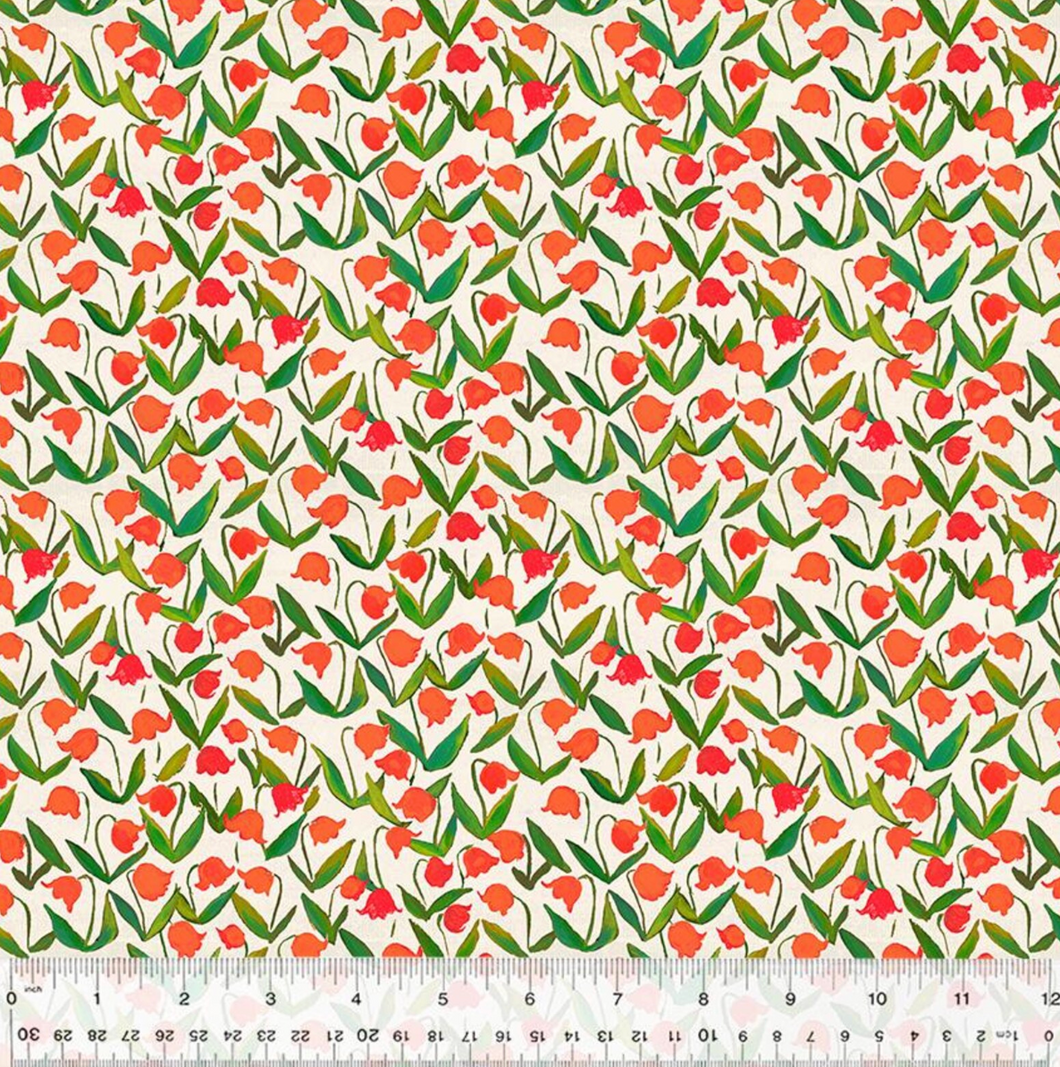 Windham Heather Ross By Hand Flowerbed in Cotton