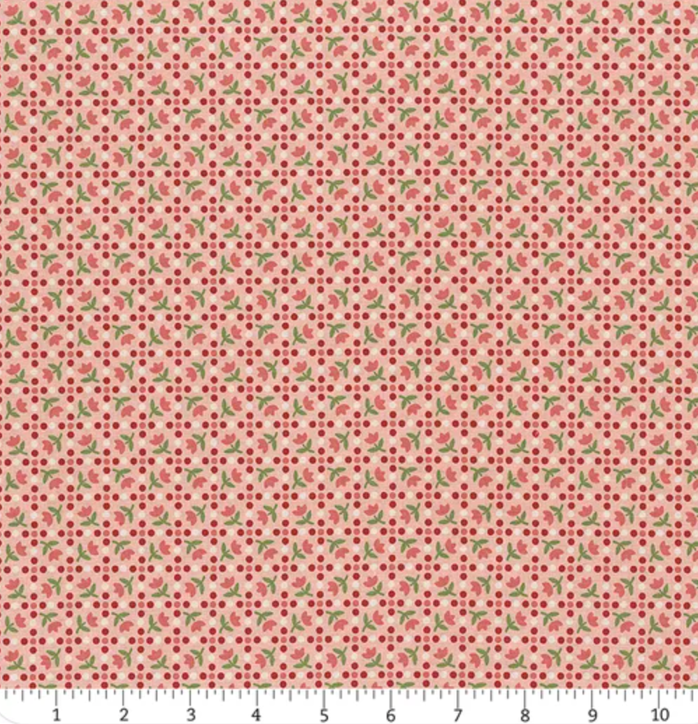 Riley Blake | Piece and Plenty Coral Tulips