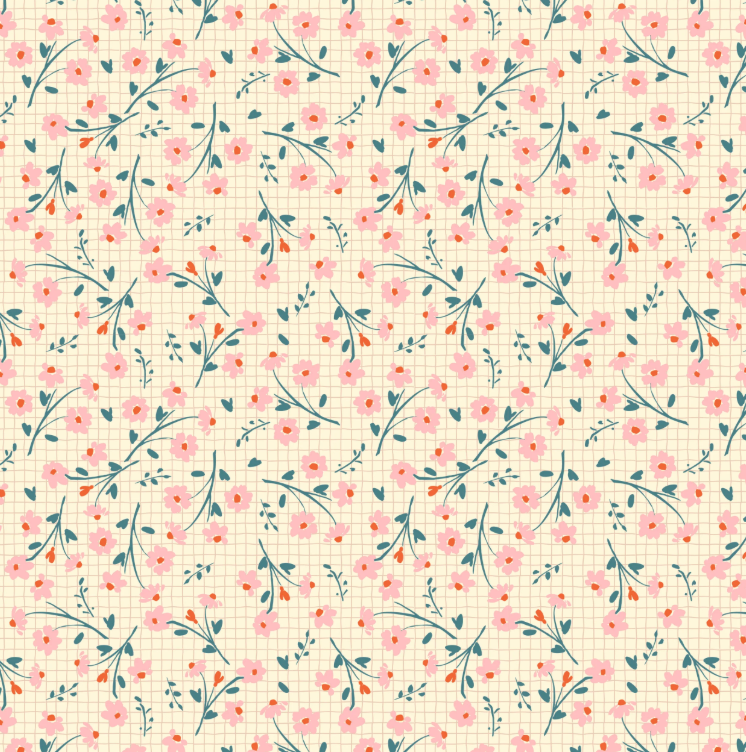 Poppie Cotton Dottie Natural-2.5 yds