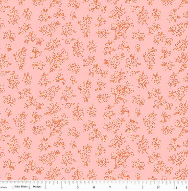 Riley Blake Floral Charms-.75 yd