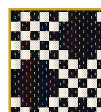 Load image into Gallery viewer, Modern Black and White Double Irish Chain Quilt Kit
