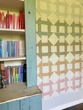 Load image into Gallery viewer, Gingham Churn Dash quilt kit
