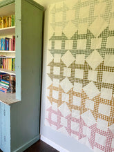 Load image into Gallery viewer, Gingham Churn Dash quilt kit
