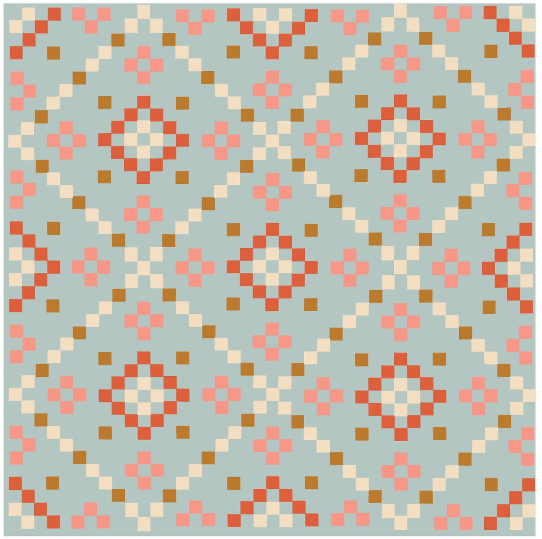 Spring Day Meadowlark Throw Quilt Kit